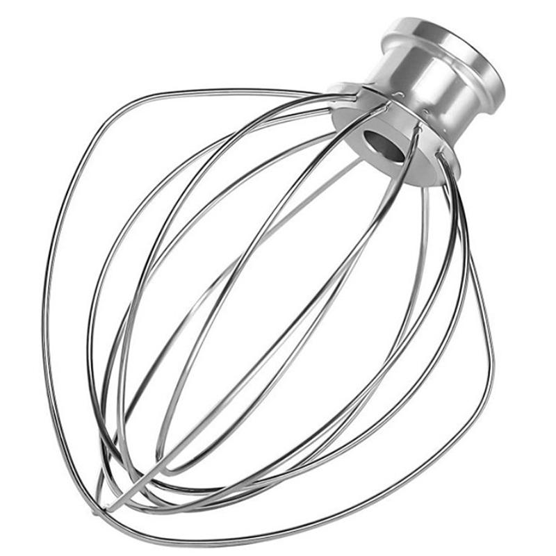 Hot K45Ww 6-Wire Whip Attachment Kitchenaid For Tilt-Head Stand Mixer For Kitchen Whisk Mixer Head For Egg Heavy Cream Beater