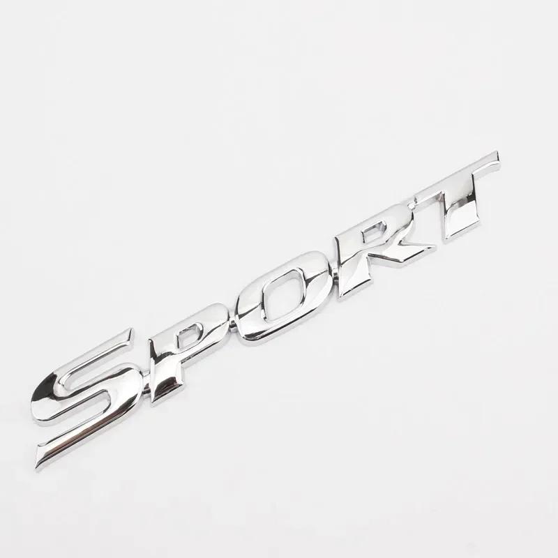 3D Metalen SPORT Logo Spatbord Embleem Achterklep Badge Sticker Decals voor Toyota Highlander Yaris Corolla Camry CHR Auto Accessoires