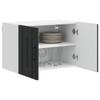 Wall Cabinet LUCCA Black 60 X 31 X 40 Cm Particleboard