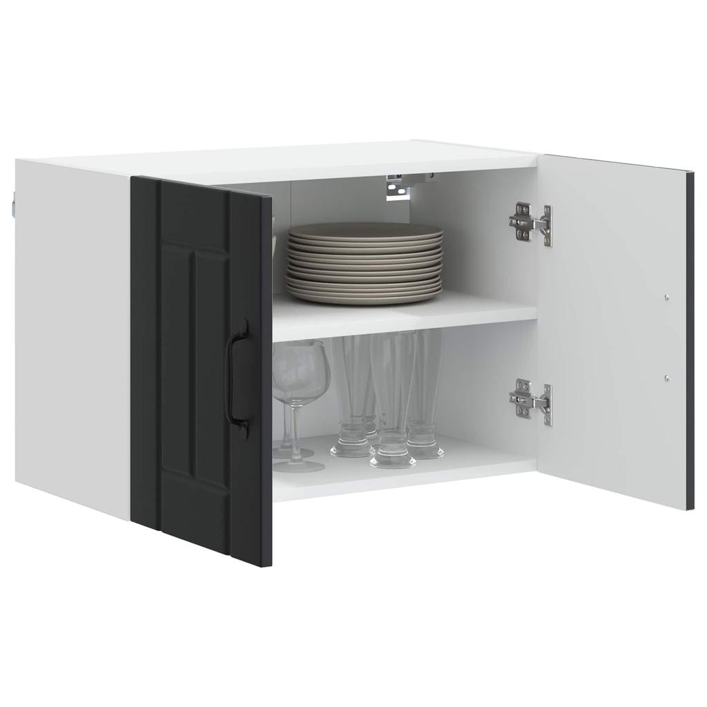 Wall Cabinet LUCCA Black 60 X 31 X 40 Cm Particleboard