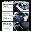 Carbon Fiber Steering Wheel Cover, 3-Piece Set Anti-Skid Comfortable Grip Segmented Butterfly Design, Easy Snap-On Tallation Universal Fit 99% Cars,