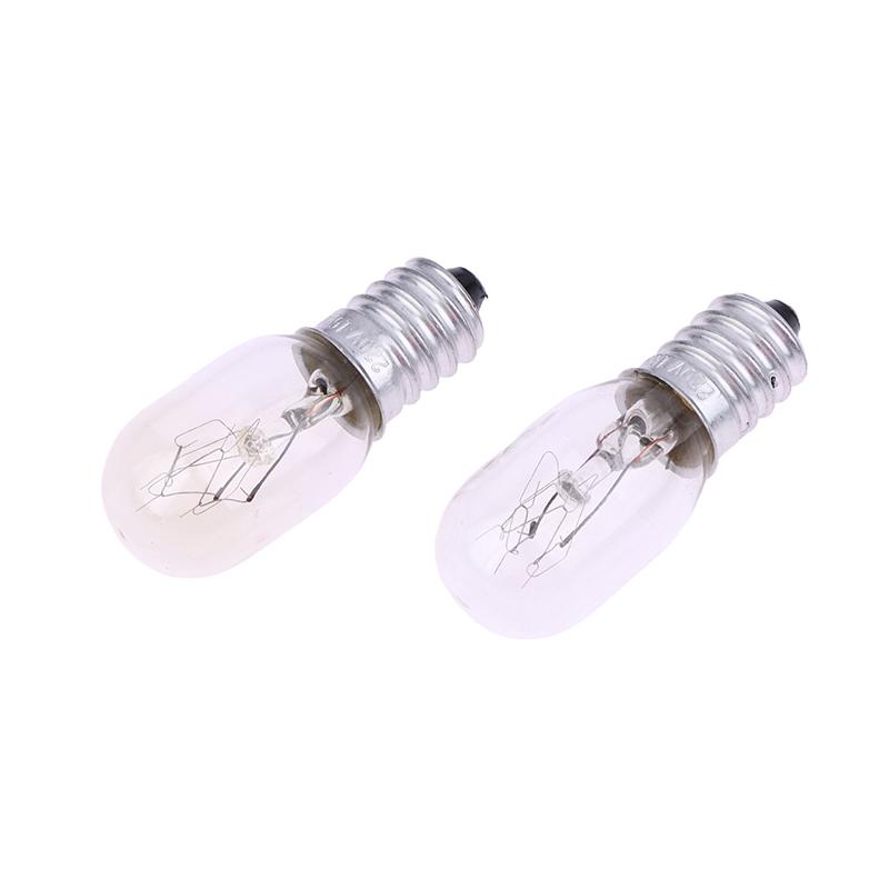 2Pcs E14 15W High Temperature Resistant Refrigerator Bulb Microwave Oven Replacement Light Toaster/Steam Bulb Light
