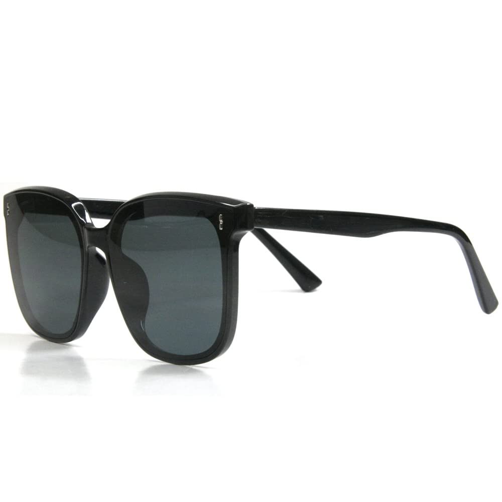 [meSmart] AROSA Sunglasses for Men and Women, Wellington Style, Black Rim, Large Size, Suitable for Driving, Lightweight, UV400 UV Protection,