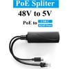 Type C PoE Splitter 5V 2.4A Output, IEEE 802.3af Standard 10, 100Mbps for Type C RJ45 Port Power Over Ethernet Type C Splitter Adapter (TYPEC0502