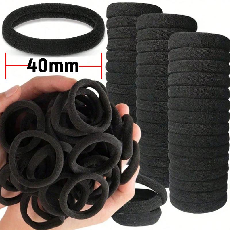 

100-10pcs Bold Headbands Black Simple Hair Tie High Elasticity Durable and Does Not Damage The Hair Elastic Band Headband 10pcs