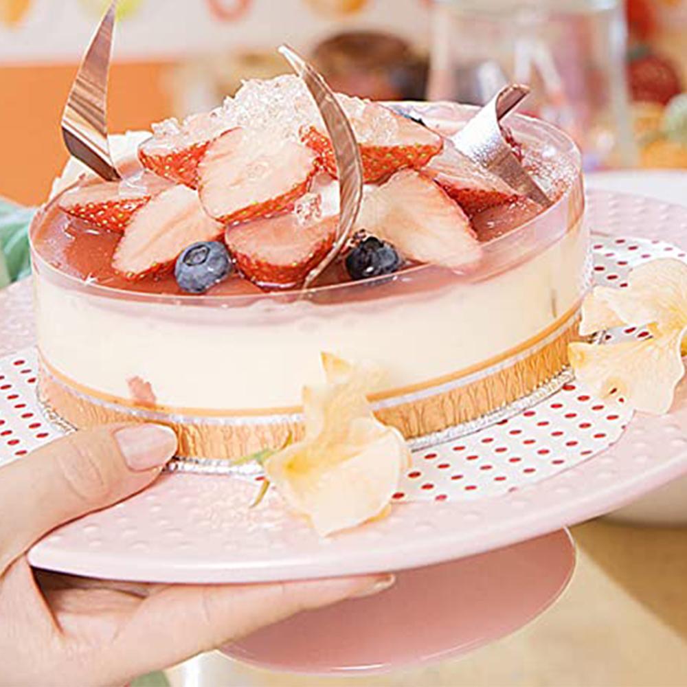 Colletti per Torta Trasparenti Bordo Circondante Mousse Confezione Nastro Avvolgente Strumento da Forno