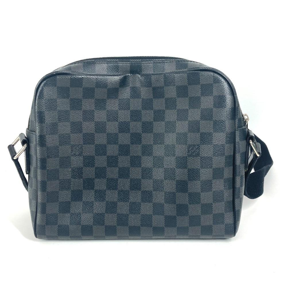 Louis Vuitton N41408 Damier Graphite Dayton PM Messenger Shoulder Bag Black