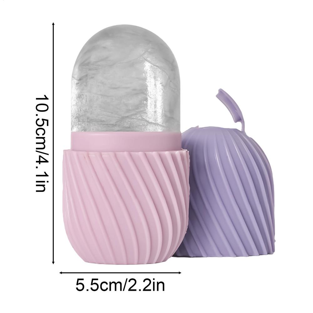 Ice Face Roller Facial Massager Reusable Ice Mold Silicone Ice Facial Roller Face Lifting Contouring Tool Beauty Facial Ice Tray