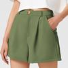 Summer Women's Loose Shorts, Women's Casual Daily Wide-leg Pants, Women's High-waist Blazer Shorts