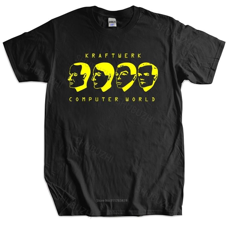 Nuova maglietta alla moda cotone t-shirt Computer World T-Shirt cotone Kraftwerk Autobahn The Model Magliette Marca Cotone T-Shirt
