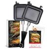 [Food Coordinator Supervised] Hot Sandwich Maker, Direct Flame & IH Compatible [Latuna, King Jim] Separable Top and Bottom Design, Camping, IH Compati