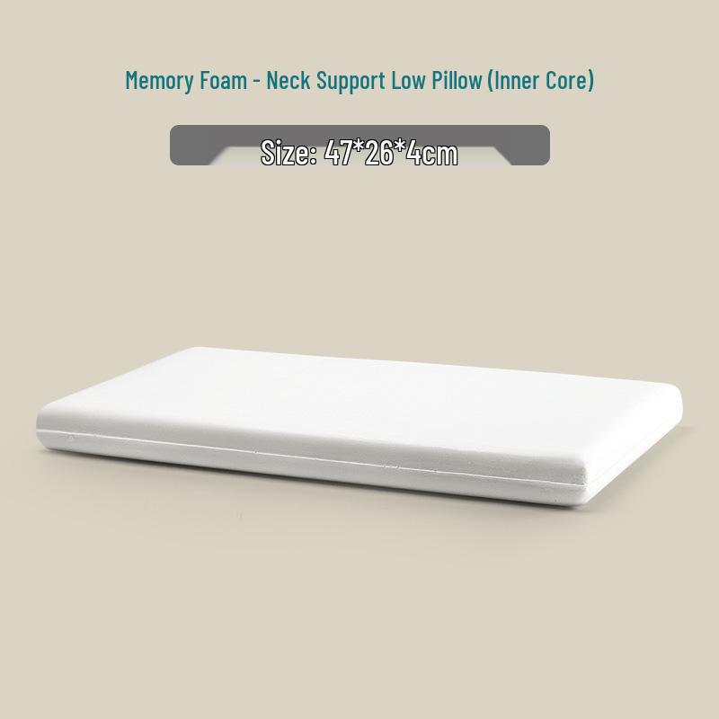 

Ультратонкая мягкая низкая подушка для поддержки шеи ребенка – Пена с памятью, Идеально подходит для студенческих общежитий 47*26*4cm