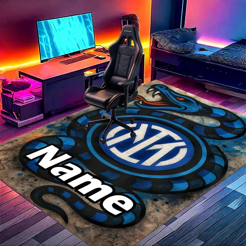 Custom Name Personalized Atletico Madrid Print Carpet, Versatile Home Decor Rug, for Playroom, Apartment, Balcony, Entryway, Hallway Gift