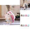 Adorable Hedgehog Plush Toy Soft Stuffed Keychain Doll Cute Small Animal Gift