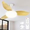 LED Ceiling Fan Light Triple Safety High Fan with DC Quiet Color Temperature Wall Switch Memory Energy Ceiling E26 Suitable for Tatami Stylish Nordic