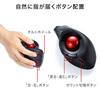 SANWA SUPPLY Kabelloser Ergo Trackball MA-WTB178BK