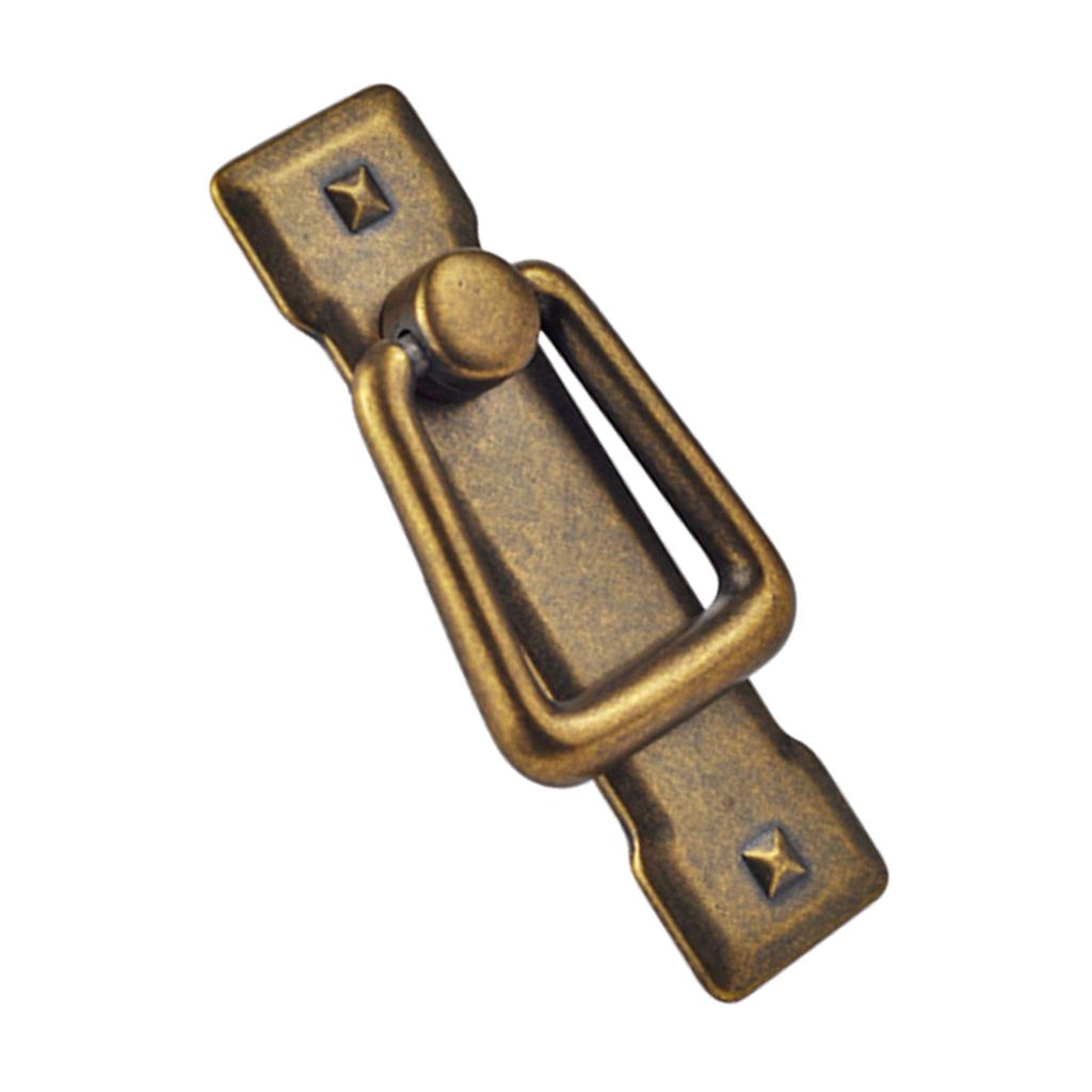Wardrobe Rings Pulls Zinc Alloy Dressers Knob Cupboard Handle Vintage Furniture Handle Bedside Cabinet Pull Hardware