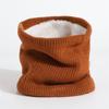 2025 Autumn-Winter Velvet Knit Neck Warmer: Windproof, Warm, Versatile Scarf in Solid Color