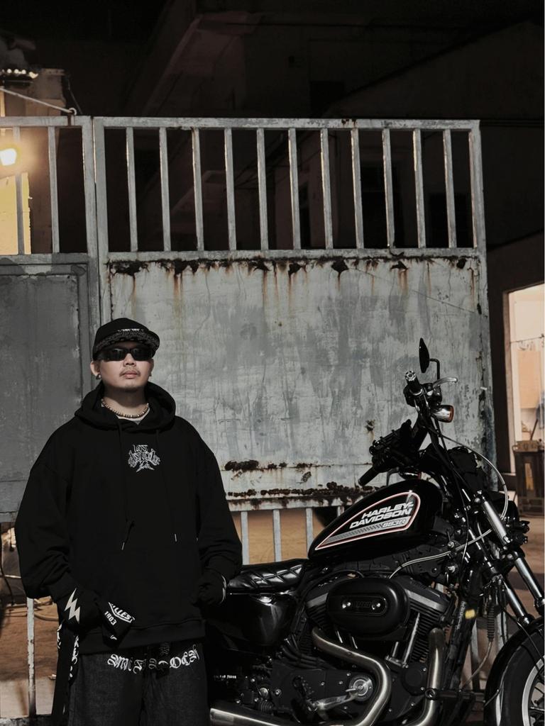 Chicano Lockere Passform Schwer Bestickter Floraler Frottee-Hoodie für Herbst & Winter