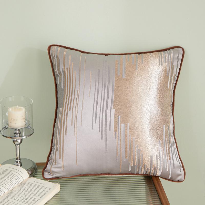 

Jacquard High-precision Back Pillow Light Luxury Pillow Bed Bedside Pillow 45X45cm pillow cover