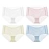 Yalu Women's Ice Silk Seamless Briefs - 4 Pack