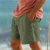 Men's Shorts Pocket Drawstring Elastic Waist Comfortable Breathable Beach Shorts Holiday Linen Fashion Shorts