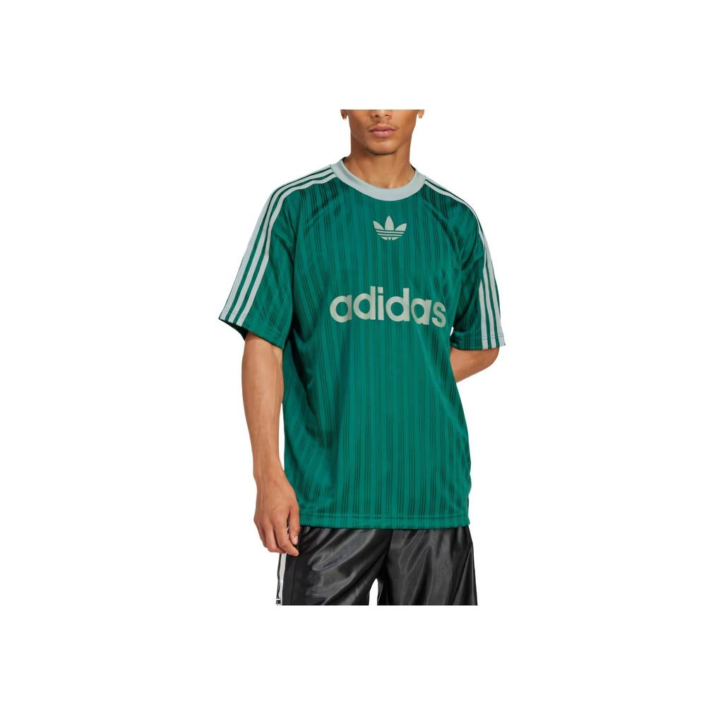 Adidas Originals Adicolor Bequemes Weiches Vielseitiges Kurzarm-T-Shirt Herren Tops Grün JP1028