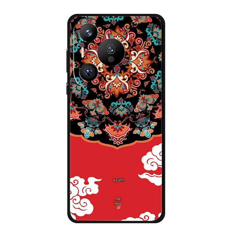 Huawei Pura 70 Pro Retro Embossed Texture Phone Case - Soft Color Painting Style