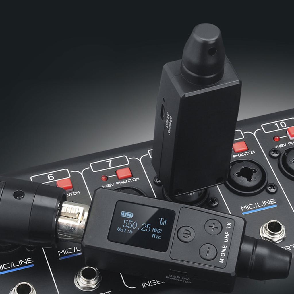 Reliable Wireless Microphone System Transmitter for Stage,Speeches and Studio Recording Reliable 48V Converters