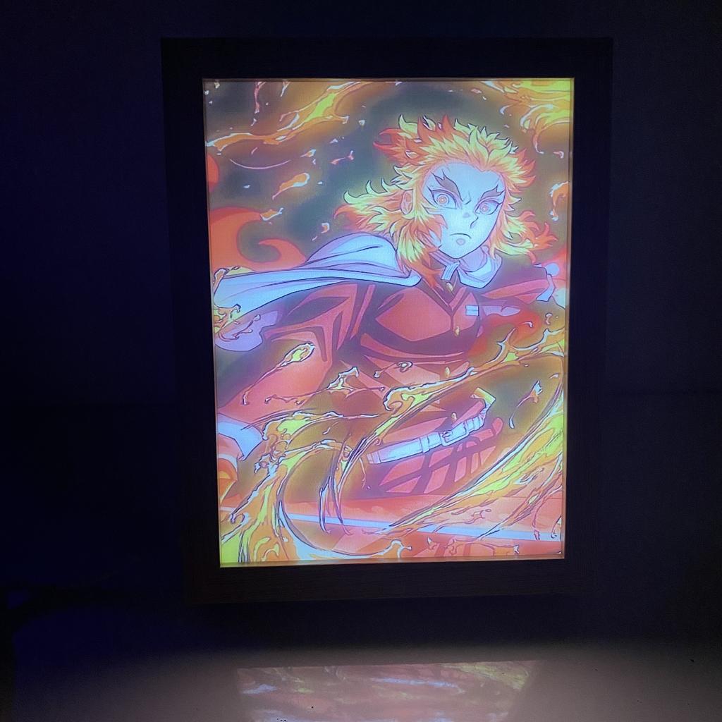 Demon Slayer Tanjirou Zenitsu Nezuko 3-Tone USB LED Night Light