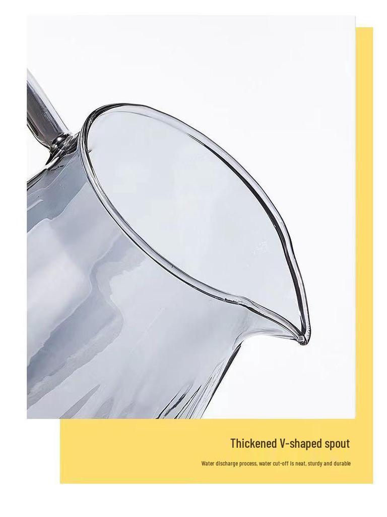 High-Temperature Resistant Diamond Teapot & Glass Cup Set for Living Room - Light Luxury Home Collection