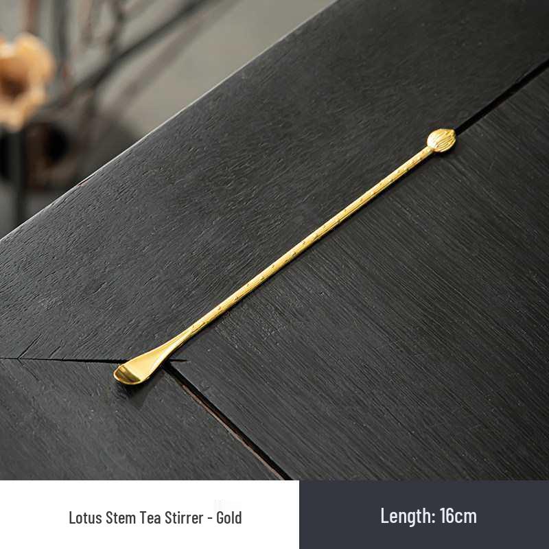 Japanese Tin Tea & Coffee Scoop - Long Handle Stirrer & Dual-Use Incense Burner Tool