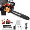 Upgrade 58cc Gas Chainsaw 20 Inch 2-Stroke Gas Powered Chainsaw Air-Cooled Gas Chain Saw Handheld Gasoline Chain Saw for Wood Cutting