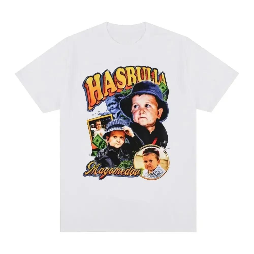 2024 Hasbulla Fighting T Shirt Mini Khabib Blogger T-Shirt Crew Neck Men Tees Retro Tops Funny Graphic Women Tshirt Streetwear