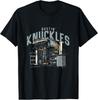 Bustin Knuckles Mechanic Front Print Graphic T-Shirt