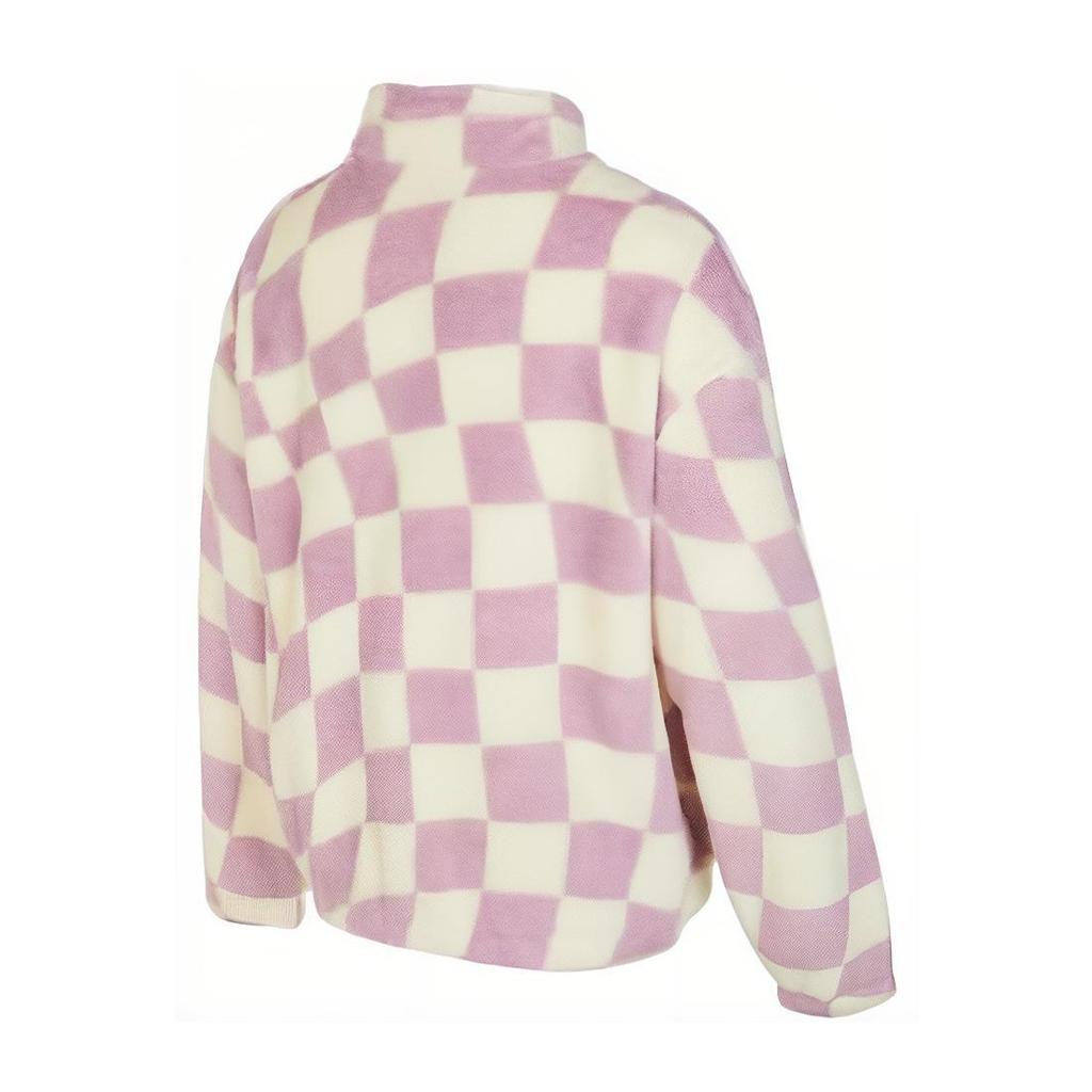 Vans Plaid Windbreaker Loose Casual Woven Jacket Women jackets Purple VN000A6PC7S
