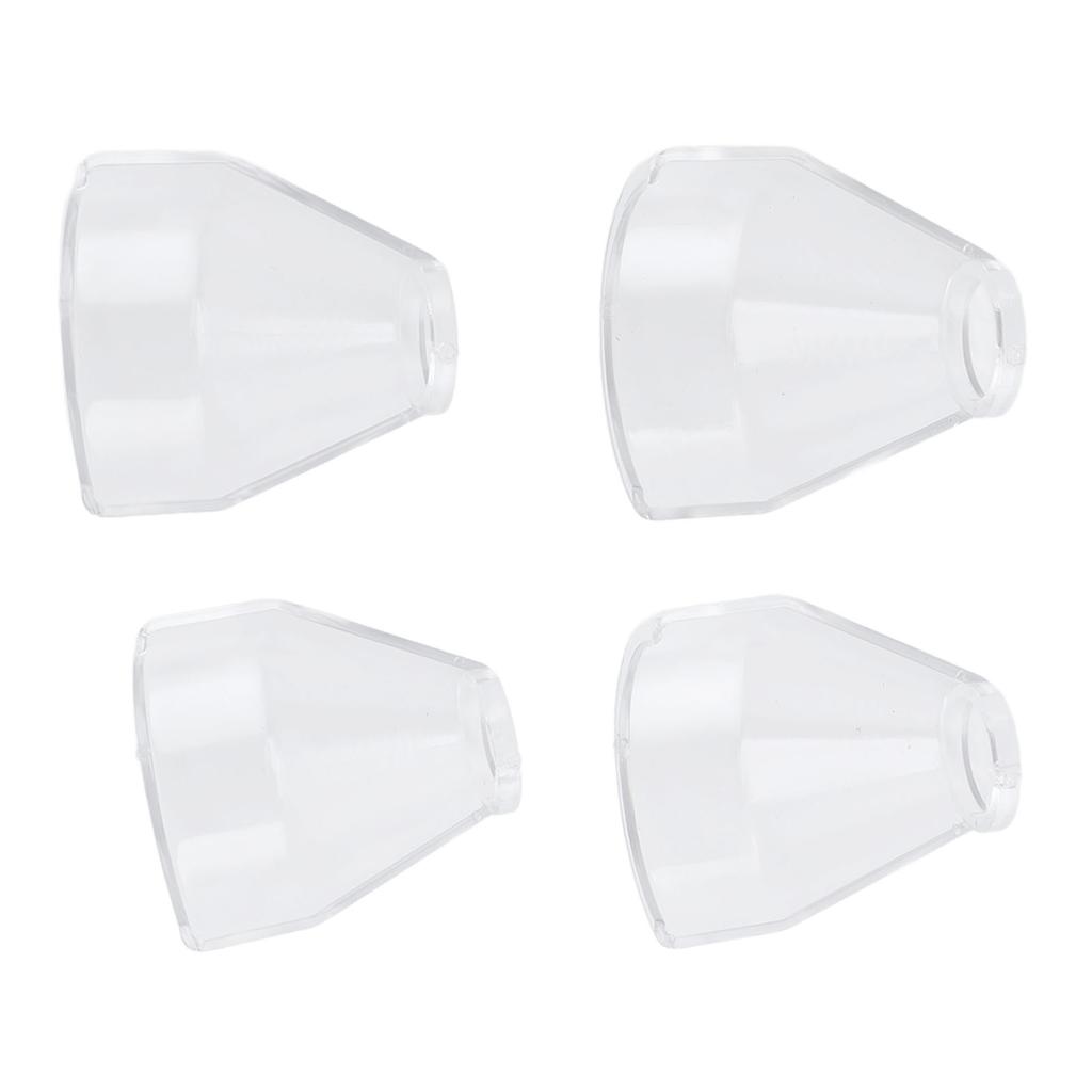 4Pcs Rotary Tool Shield Attachment ABS Transparent Dustproof Electric Grinder Drill Cover 18mm