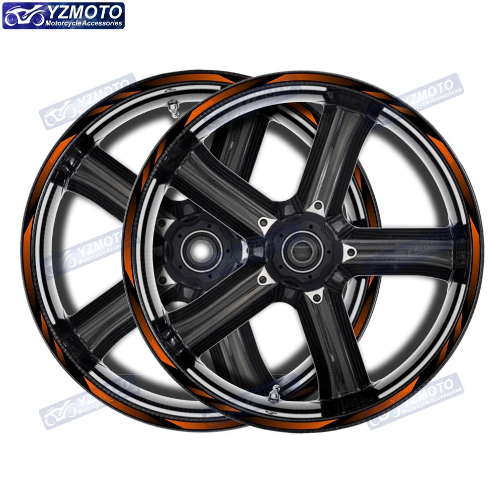 For Kawasaki Z1000SX Motorcycle Front And Rear 17 Inch Wheel Hub Sticker Waterproof Reflective Decorative Decal Rim Stickers