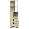 Bathroom Cabinet In Sonoma Oak 35 X 37.5 X 166 Cm Particleboard