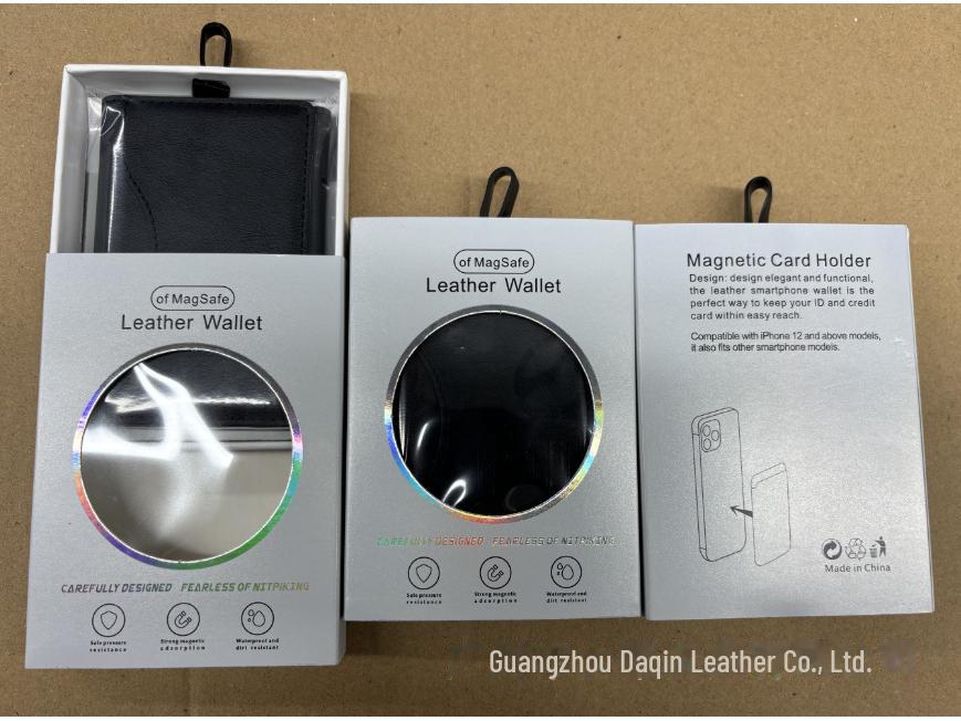 MagSafe-kompatibel trefoldet magnetisk kortholderlommebok for iPhone 12-16-serien