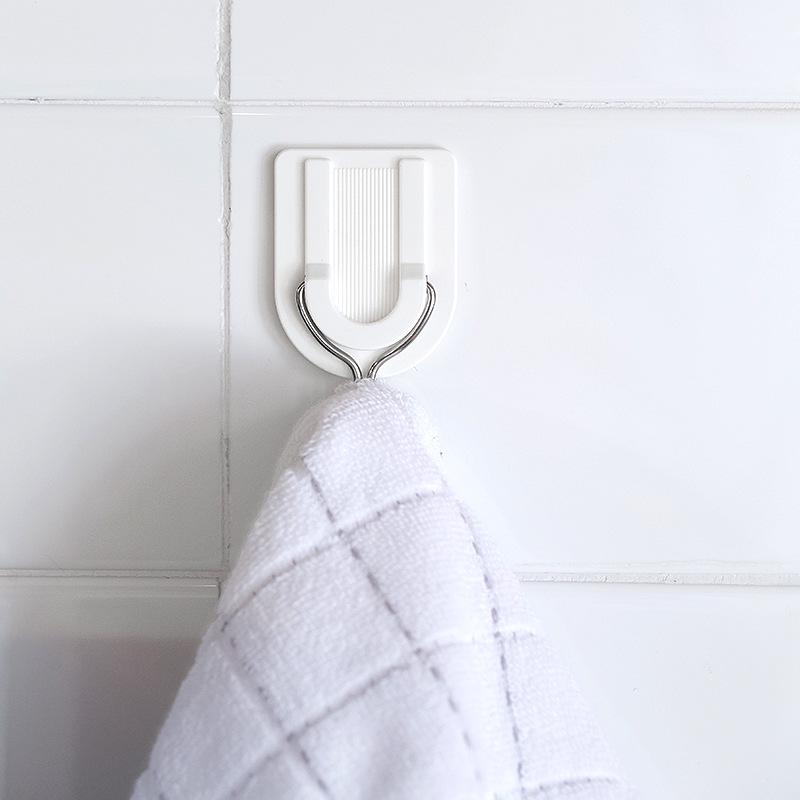 Transparent Seamless Adhesive Bathroom Hook - No Nails Required