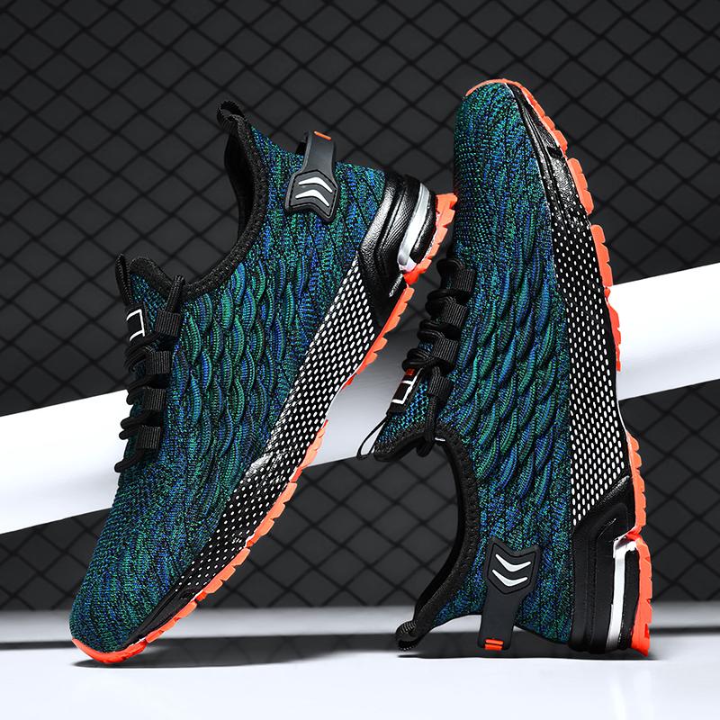 Übergröße 48 Leichte Atmungsaktive Freizeit-Sportschuhe Aus Netzstoff Herren Sneaker