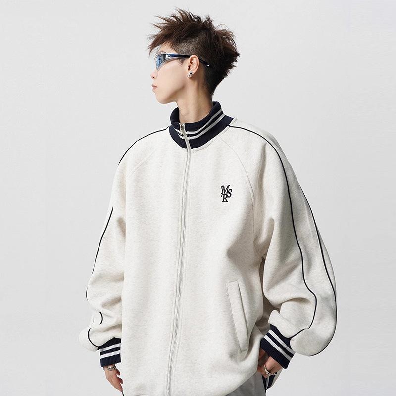 Американская тяжелая полосатая куртка мужская зимняя уличная модная брендовая вышитая бейсбольная куртка винтажная в стиле колледжа парная куртка