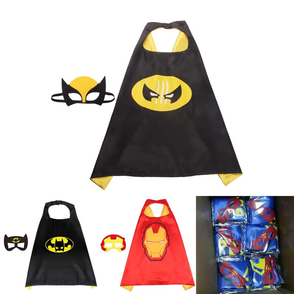 Superhero Cloak Adult Children Cape With Mask For Ultimate Halloween Costume Experience