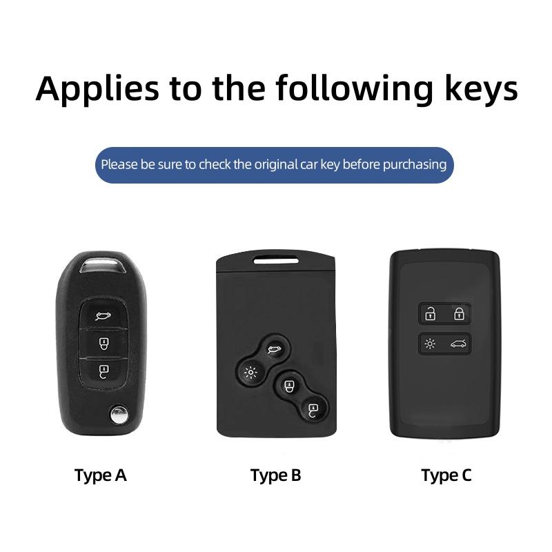 Pour Renault 2026 Nouveaux Enjoliveurs Mode Housse Coque pour Clé de Voiture Pour Renault Koleos Kadjar Captur Megane Talisman Espace Clio Zoe