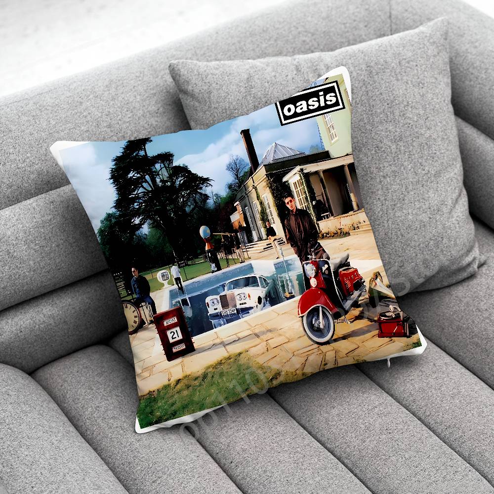 Federa per Cuscino Decorativa L-Liam Gallagher O-Oasis Definitely Maybe per 50cm 40cm 55cm 45*45cm 30cm Quadrata Federa per Cuscino da Camera da Letto