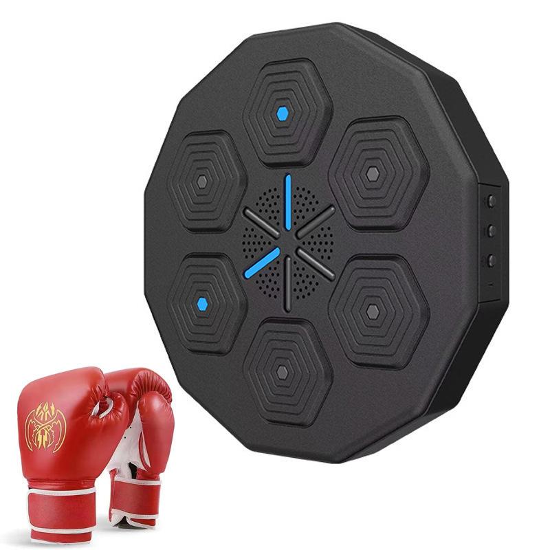 Smart Boxing Trainer Wall-Mounted Electronic Light Target with Music for Home Fitness Reaction Training