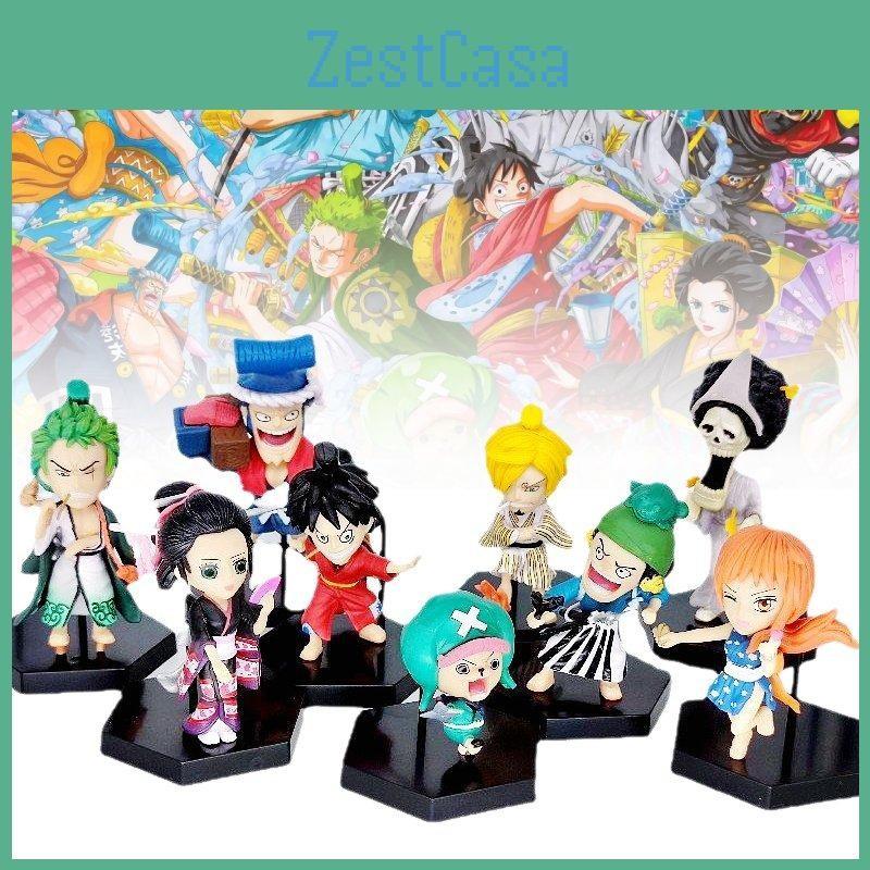 9pcs One Piece Role Pvc Toy Model Desktop Decoration Children Gift Christmas