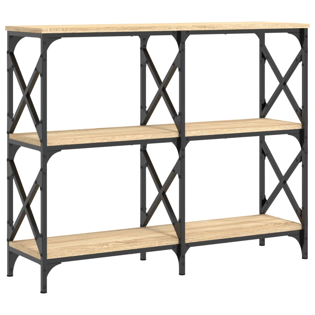 Console Table Sonoma Oak 100 x 28 x 80.5 cm Engineered Wood