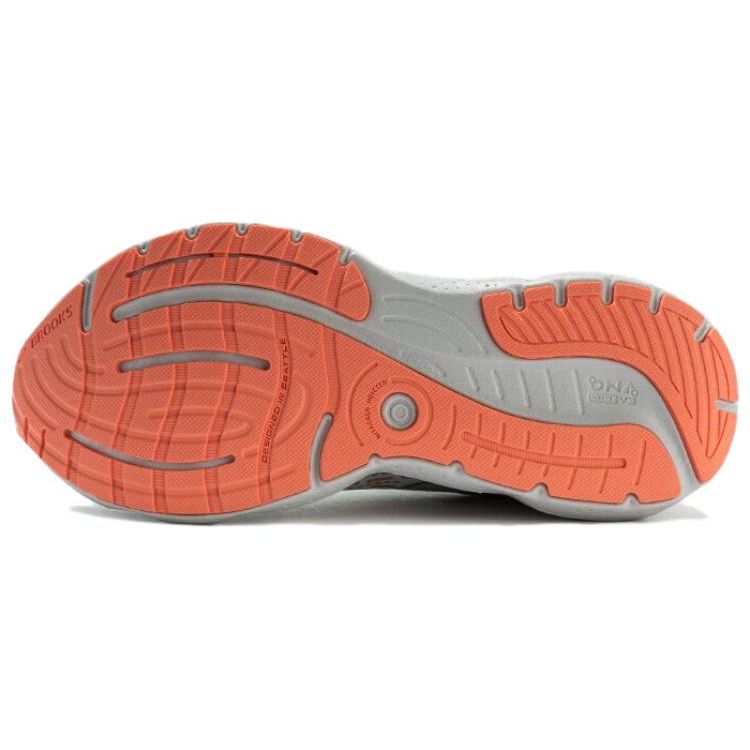 Brooks Glycerin 20 Cushioning Durable Low-Top Running Shoes Women Sneaker Gray Green Orange 120369-061